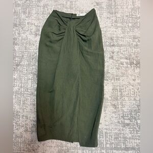 Zara Linen Green Dress